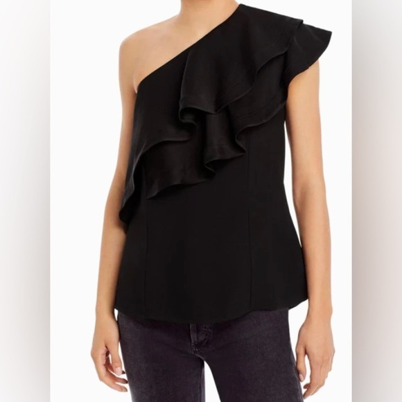 NWT  3.1 phillip lim womens drapey one shoulder blouse - Picture 2 of 11